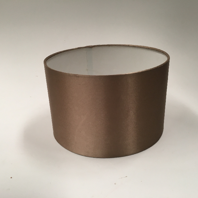 LAMPSHADE, Contemp (Small) - Drum, Beige Brown Silk